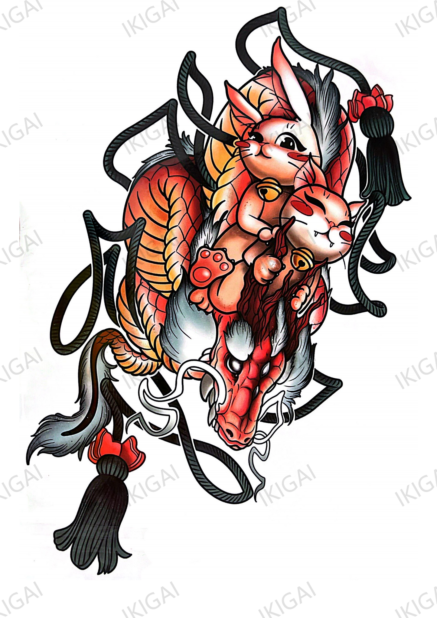 Dragon, Rabbit and Maneki-Neko